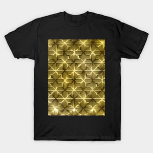 Stylized pattern in gold tones T-Shirt